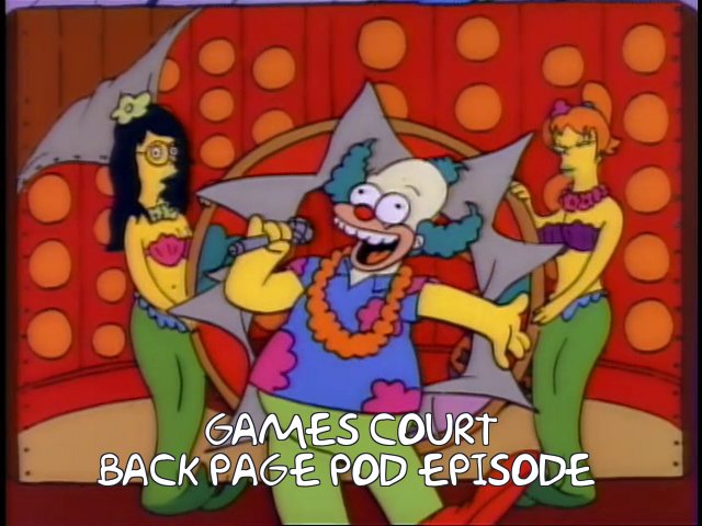 Games Court Back Page Episode