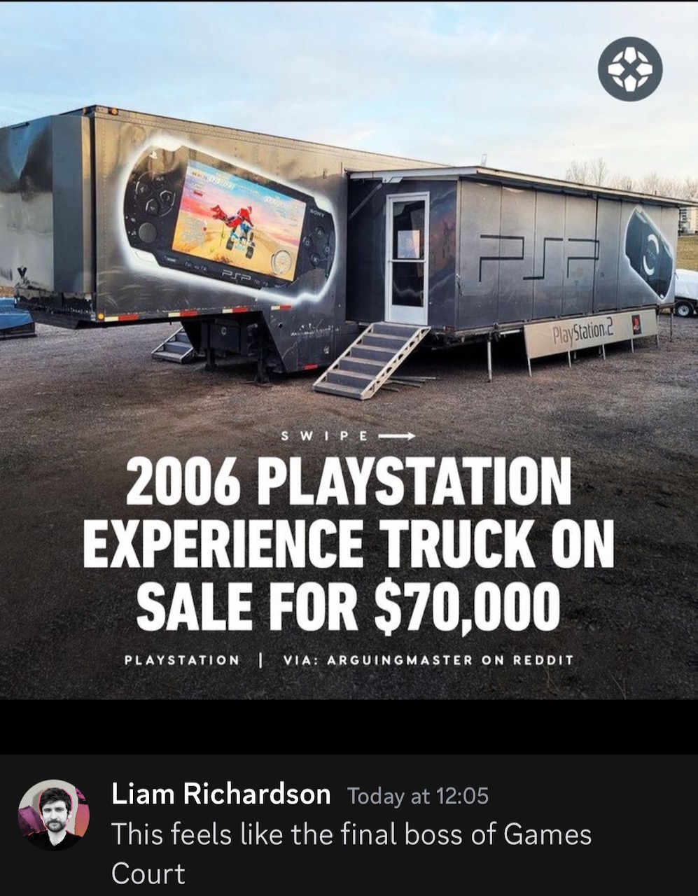PlayStation truck