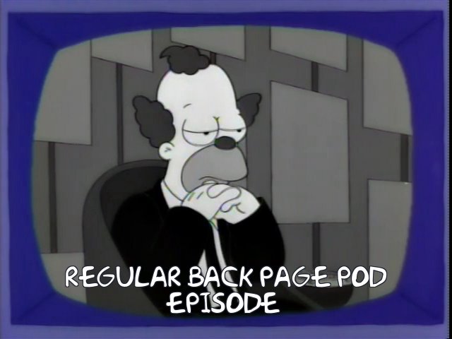 Regular Back Page Episode