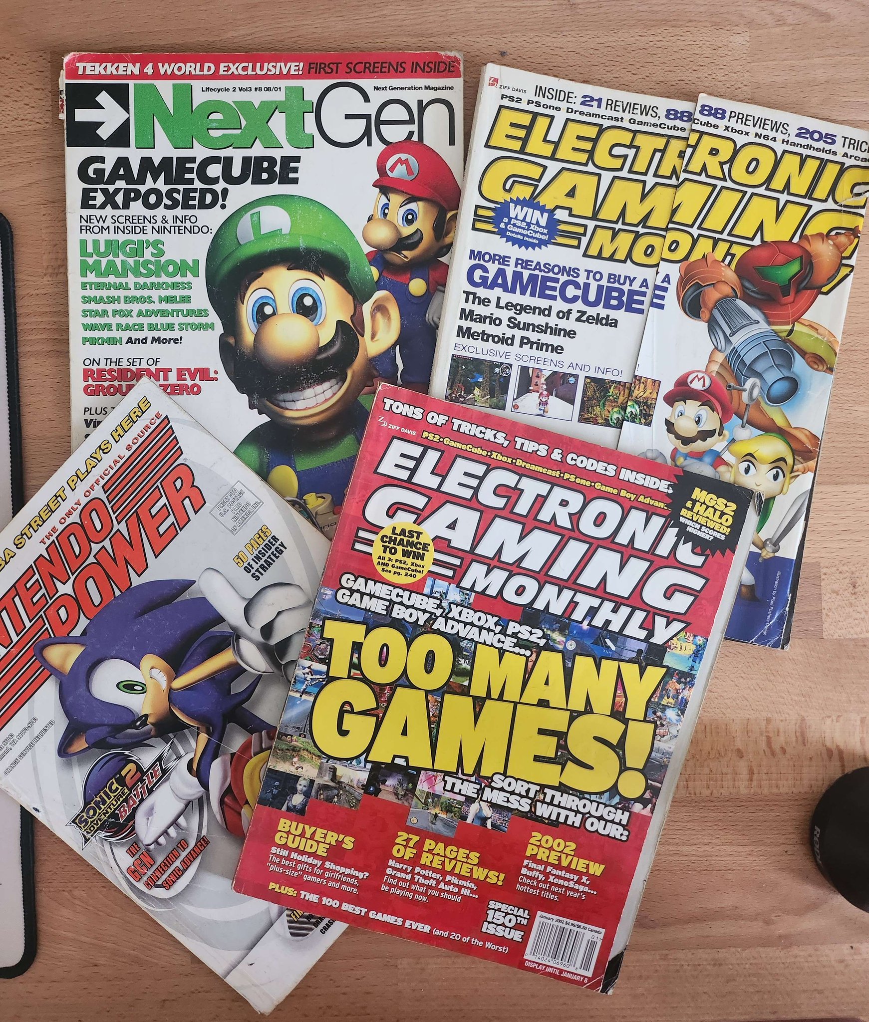 A photo of the magazines discussed by Wes in this week's episode